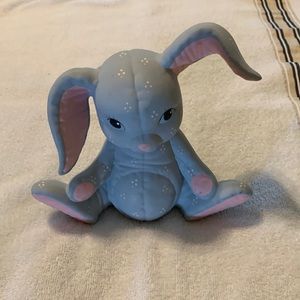 Ceramic Gray & Pink Bunny